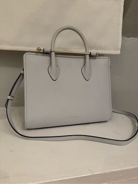 Strathberry midi tote- baby blue